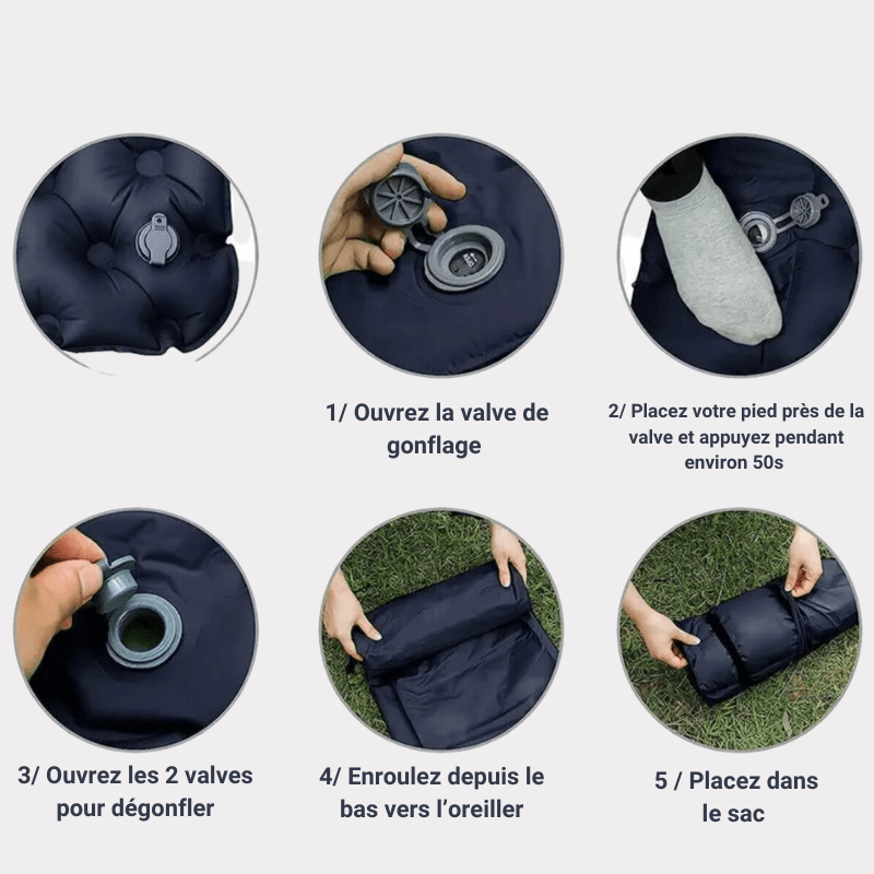 Matelas Gonflable Camping 2 Personnes - CampComfort