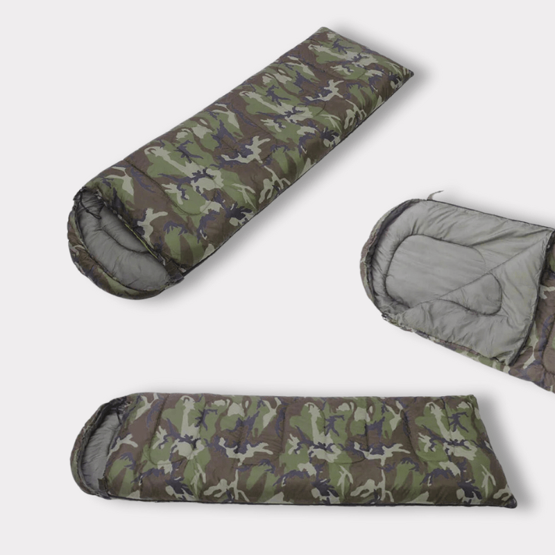 Sac de Couchage à Capuche Camouflage - CamoX
